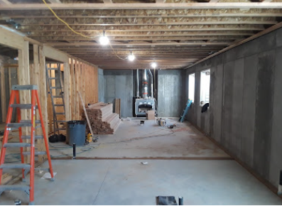 Renovation progress at a Utah home
